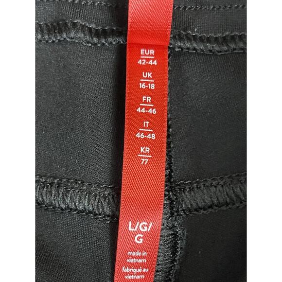 Spanx Pants Women L Black The Perfect Ponte Ankle Pull On Stretch High Rise Pant - Picture 4 of 14